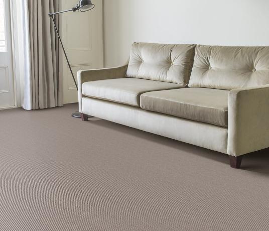 Wool Pinstripe Sable Bone Pin Carpet 1862 in Living Room