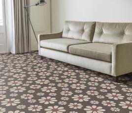 Quirky Bloom Tiramisu Carpet 7175 in Living Room thumb