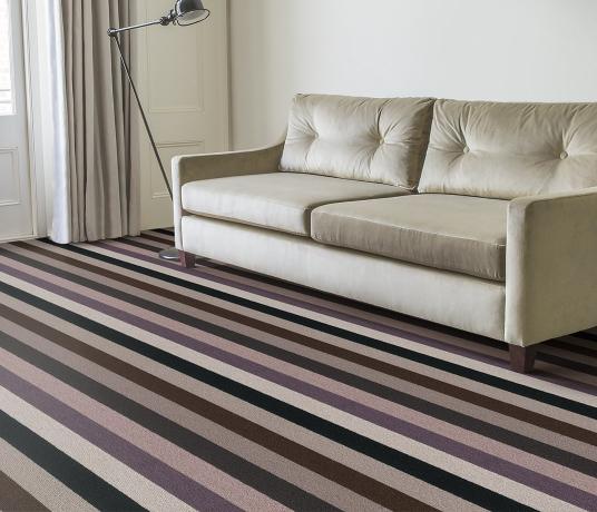 Margo Selby Stripe Rock Reculver Carpet 1950 in Living Room