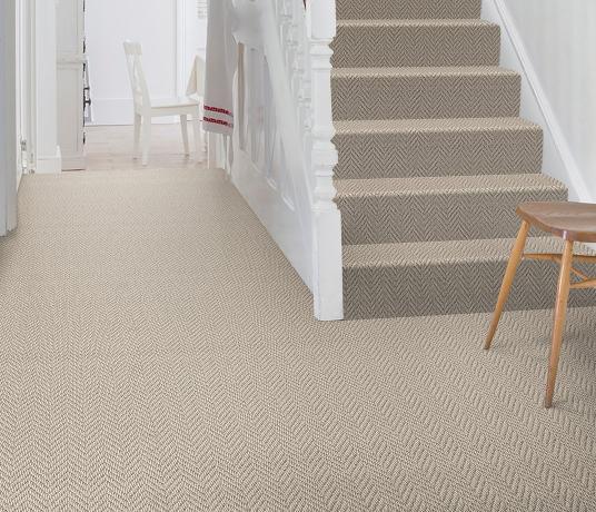 Wool Skein Brant Carpet 2884 on Stairs