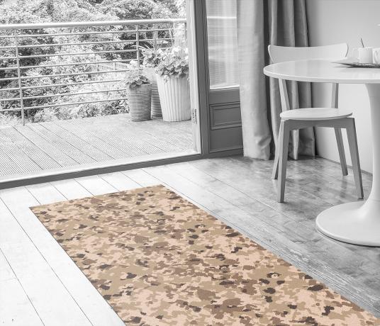 Quirky Camo Bare Runner by Ella Doran 7090 in Living Room (Make Me A Rug)