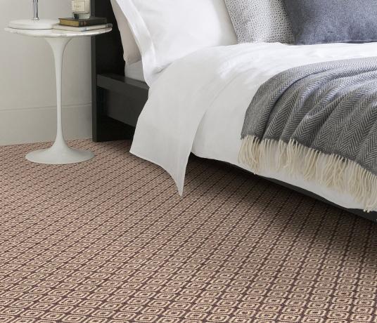Quirky Geo Grey Carpet 7133 in Bedroom