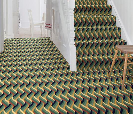 Quirky Stayathome Fibonacci Carpet 1321 on Stairs