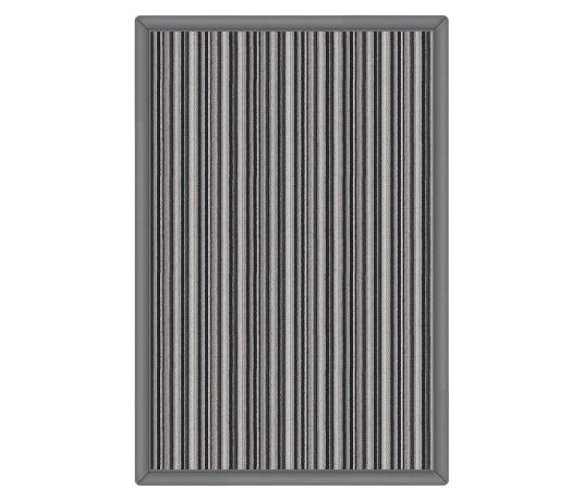 Frank Striped Wool Rug from above