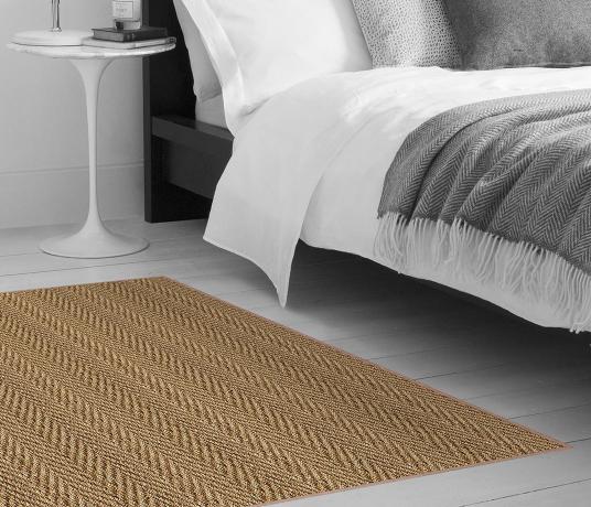 Seagrass Herringbone Carpet 4105 as a rug (Make Me A Rug)