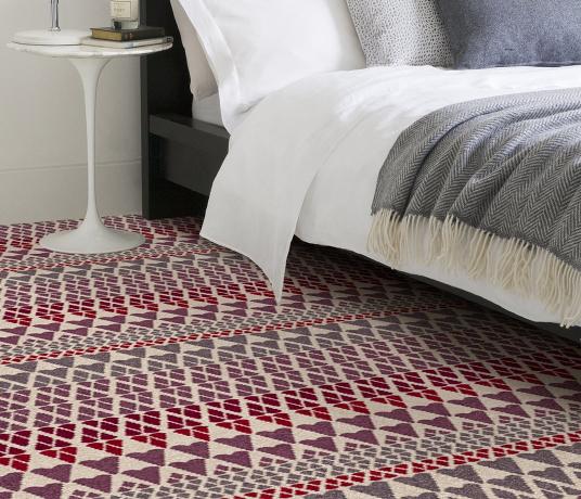 Quirky Margo Selby Fair Isle Reiko Carpet 7212 in Bedroom