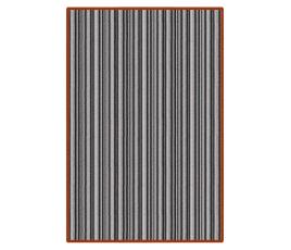 Pippa Striped Wool Rug from above thumb