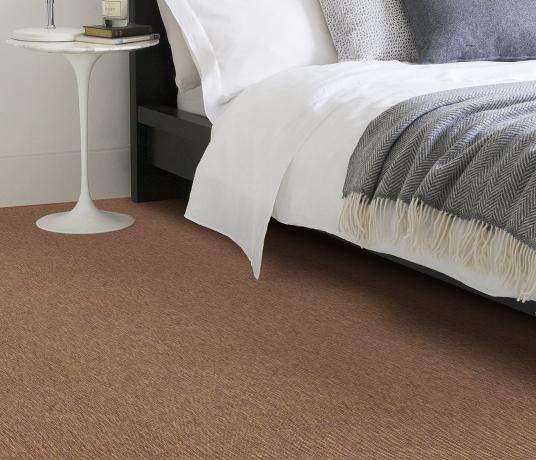Anywhere Bouclé Copper Carpet 8001 in Bedroom