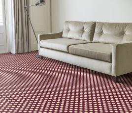 Quirky Spotty Damson Carpet 7141 in Living Room thumb