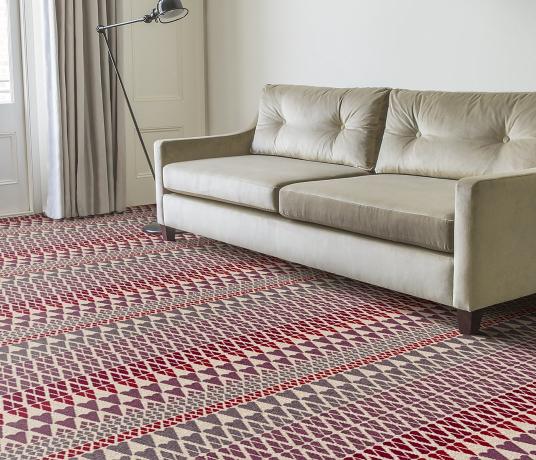 Quirky Margo Selby Fair Isle Reiko Carpet 7212 in Living Room