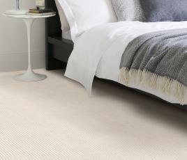Plush Stripe White Jasper Carpet 8212 in Bedroom thumb
