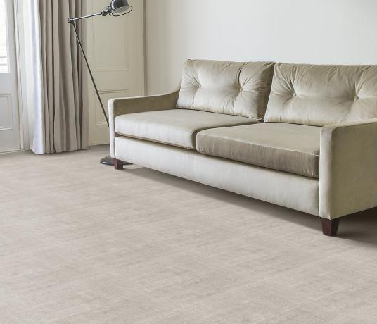 Plush Sheer Pearl Carpet 8224 in Living Room