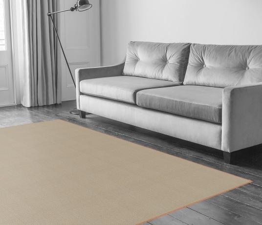 Wool Cord Hessian Carpet 5782 in Living Room