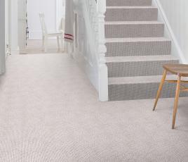 Wool Milkshake Marshmallow Carpet 1735 on Stairs thumb
