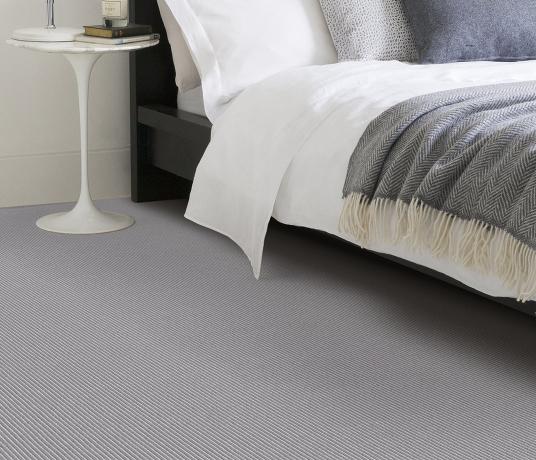 Wool Pinstripe Moon Mineral Pin Carpet 1863 in Bedroom