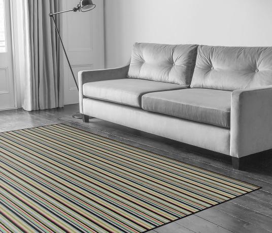 Wool Rock 'n' Roll High Voltage Carpet 1975 in Living Room