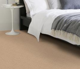Wool Herringbone Zig Zag Natural Carpet 4677 in Bedroom thumb
