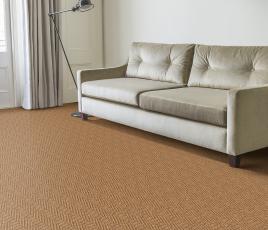 Coir Herringbone Natural Carpet 4603 in Living Room thumb