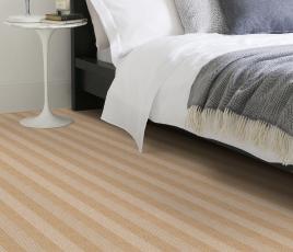Wool Blocstripe Ochre String Bloc Carpet 1856 in Bedroom thumb