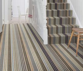 Margo Selby Stripe Surf Botany Carpet 1901 on Stairs thumb