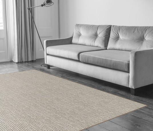 Barefoot Wool Ashtanga Silk Crane Carpet 5933 in Living Room