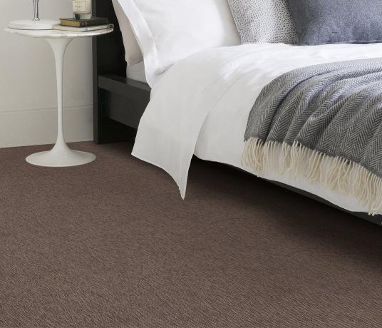Anywhere Bouclé Cocoa Carpet 8002 in Bedroom