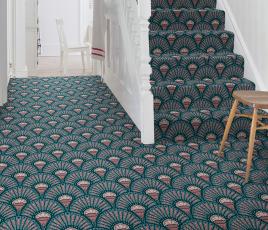 Quirky Divine Savages Deco Blush Carpet 7150 on Stairs thumb