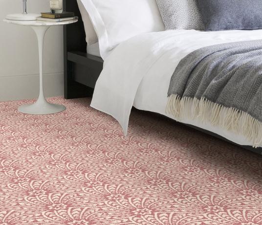 Quirky B Liberty Fabrics Capello Shell Coral Carpet 7502 in Bedroom