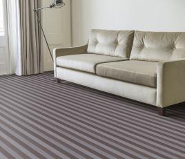Wool Blocstripe Mineral Sable Bloc Carpet 1854 in Living Room thumb