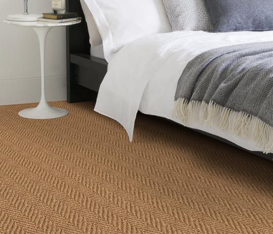 Coir Herringbone Natural Carpet 4603 in Bedroom