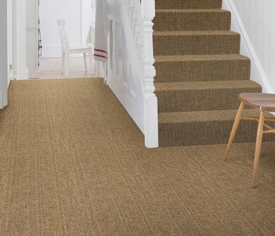 No Bother Sisal Bouclé Netley Carpet 1401 on Stairs