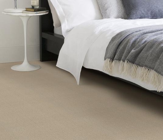Wool Cord Hessian Carpet 5782 in Bedroom