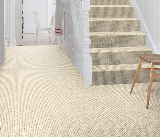 Wool Pebble Omaha Carpet 1801 on Stairs