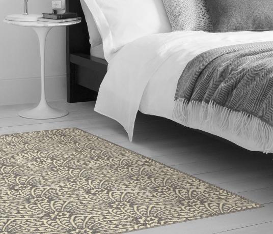Quirky B Liberty Fabrics Capello Shell Mist Carpet 7500 as a rug (Make Me A Rug)