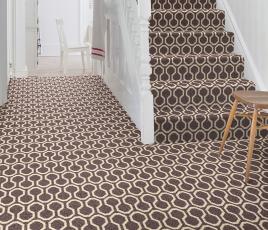Quirky Honeycomb Grey Carpet 7113 on Stairs thumb