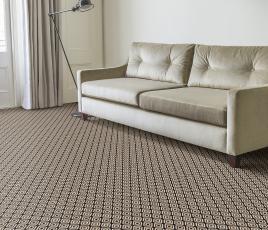 Quirky Geo Black Carpet 7131 in Living Room thumb