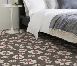 Quirky Bloom Tiramisu Carpet 7175 in Bedroom thumb