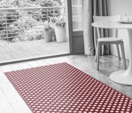 Quirky Spotty Damson Runner 7057 in Living Room (Make Me A Rug) thumb