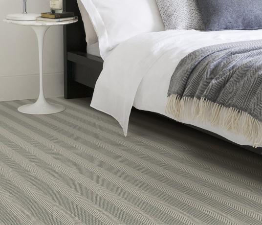 Wool Iconic Herringstripe Behrs Carpet 1564 in Bedroom