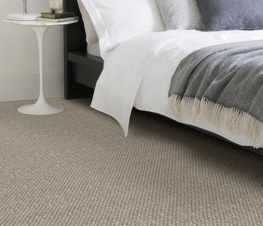 Sisal Metallics Aluminium Carpet 2570 in Bedroom