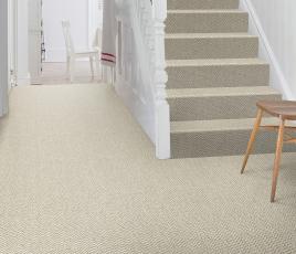 Wool Hygge Fika Kaffe Carpet 1593 on Stairs thumb