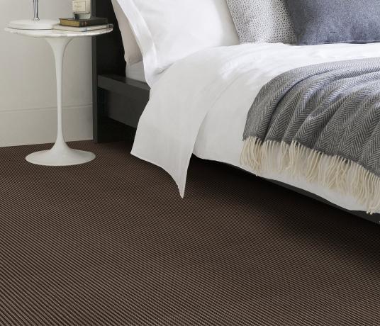 Wool Iconic Stripe Lennon Carpet 1504 in Bedroom