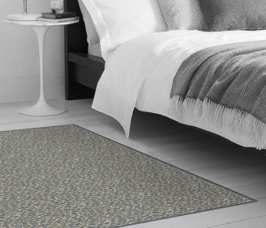 Quirky Leopard Snow Carpet 7126 as a rug (Make Me A Rug)