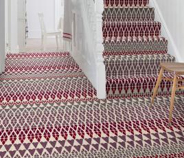 Quirky Margo Selby Fair Isle Reiko Carpet 7212 on Stairs thumb