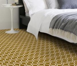 Quirky Honeycomb Moss Carpet 7112 in Bedroom thumb
