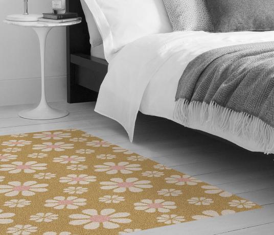 Quirky Bloom Polenta Carpet 7172 as a rug (Make Me A Rug)