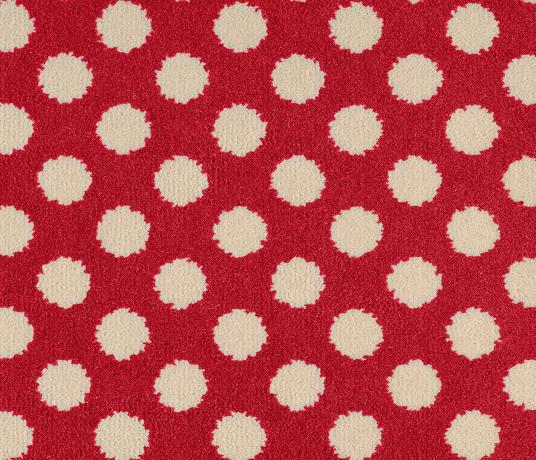 Quirky Spotty Red Carpet 7144 Swatch