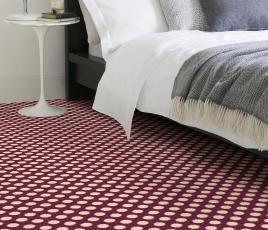 Quirky Spotty Damson Carpet 7141 in Bedroom thumb