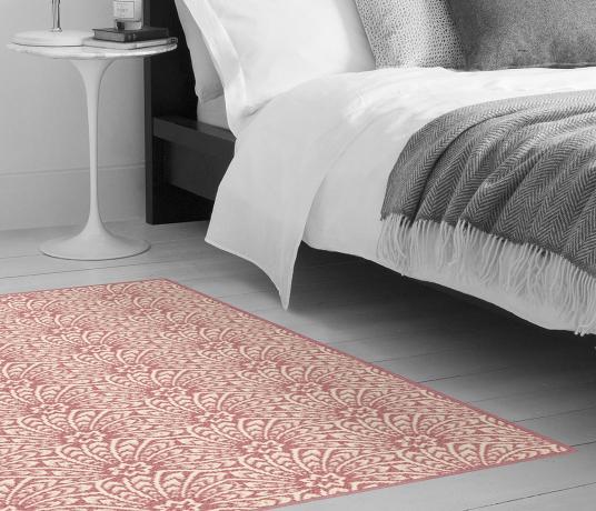Quirky B Liberty Fabrics Capello Shell Coral Carpet 7502 as a rug (Make Me A Rug)