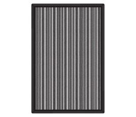 Merlin Striped Wool Rug from above thumb